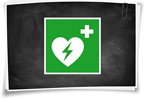 Medianlux Rettunszeichen E010 AED Automatisierter Externer Defibrilator Rettungshinweis, 2cm - 12 Stück Medianlux Rettunszeichen E010 AED Automatisierter Externer Defibrilator Rettungshinweis, 2cm - 12 Stück von Medianlux