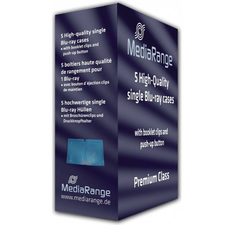 Mediarange Aufbewahrungsbox MediaRange BD Videobox 5er Set Schutzboxen. (5er Set, 5er Set Schutzboxen) von Mediarange
