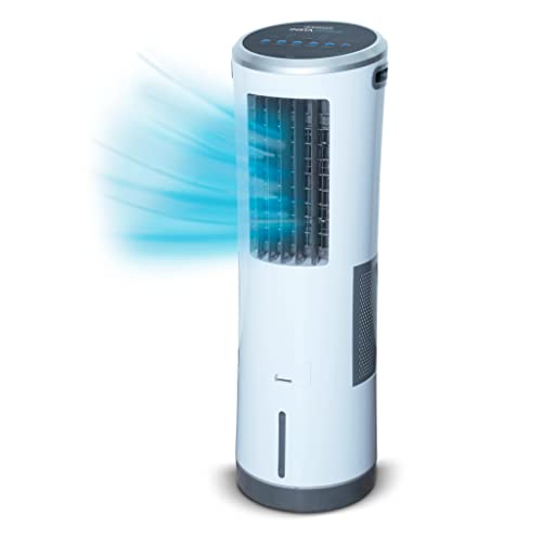 Livington InstaChill – Kühler mit Wasserkühlung – mobiler Luftkühler mit 3 Kühlstufen – Kühlgerät ohne Abluftschlauch für 12h Kühlung Dank 8,5 L Tank, mit Fernbedienung, Luftbefeuchter von Mediashop
