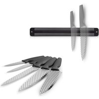 MediaShop Messer-Set "Harry Blackstone", (Set, 6 tlg.), inkl. Magnetleiste von Mediashop