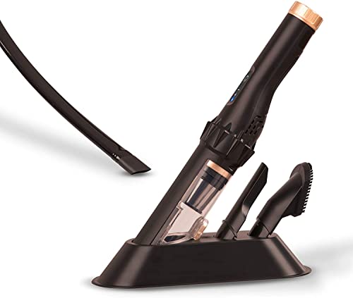 Mediashop Livington Prime Everyday schwarz - kabelloser Hochleistungssauger inkl. Aufbewahrungsstation - Akku Handstaubsauger – Schnellentleerungsfunktion - Handsauger von LIVINGTON