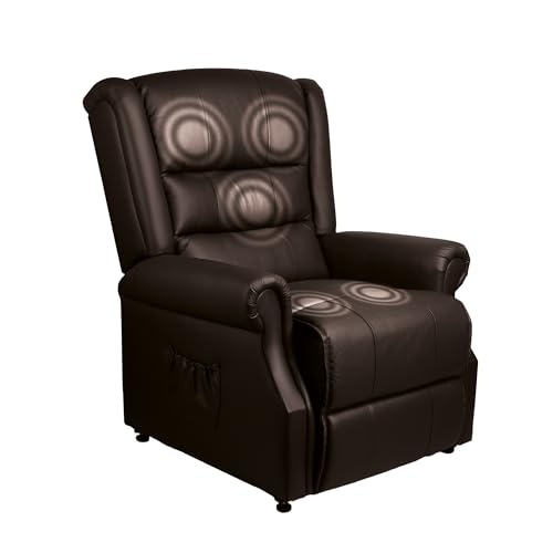 Mediashop Stand Up Seat - elektrischer Relaxsessel mit Aufstehhilfe, Massage & Wärmefunktion - Massagesessel mit 6 Massageprogramme - Fernsehsessel inkl. Fernbedienung und Transportrollen von Mediashop
