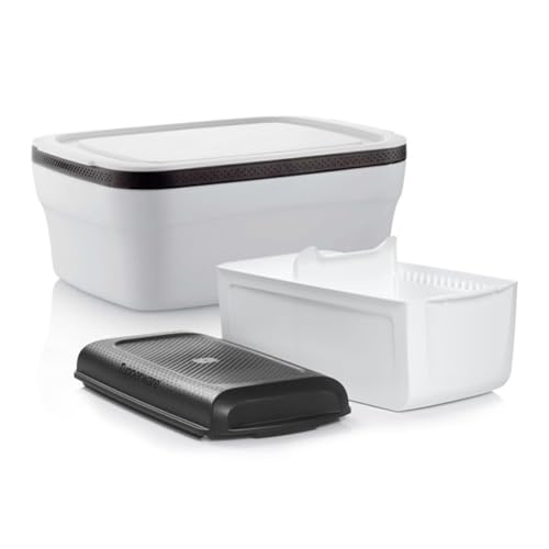 Tupperware BreadSmart & BreadSmart Large SET - Brotkasten inkl. praktischem Box-Trenner - Backwaren bleiben länger frisch - weniger Abfälle von Mediashop