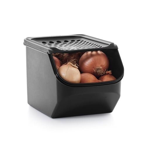 Tupperware OnionSmart - Frischhaltebehälter für Zwiebel - 5,5L Aufbewahrungsbox für Zwiebel - längere Haltbarkeit durch Luftzirkulation - beugt Gerüche vor - Aufbewahrung Küche von Mediashop