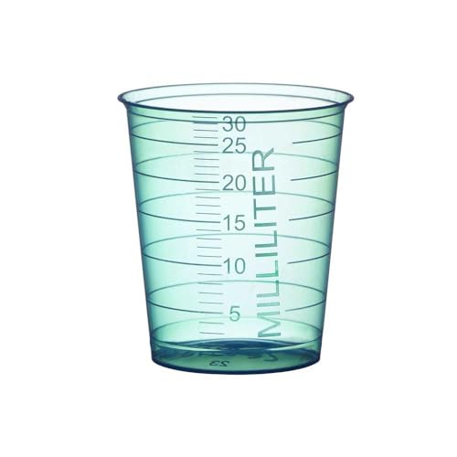 Medicalcorner24 Einmal-Medizinbecher, 30ml, 80St, grün, Schnapsbecher, Medizinbecher von Medicalcorner24