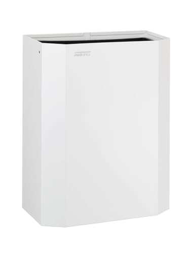 All Care 11040 Dutch Bins Edelstahl Offner Abfallbehälter, 25 Liter, Weiß von Mediclinics