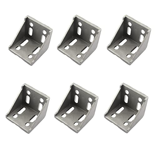 6 Stück 6060 Aluminiumprofil 90 Grad Stecker Aluminium Rechtwinklige Eckwinkel Verbinder von Medifier