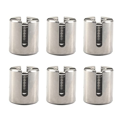6 Stück Edelstahl 2 mm Kreuz Kabelklemmen Drahtseil Kreuzklemmen Clips M8 x 2 von Medifier