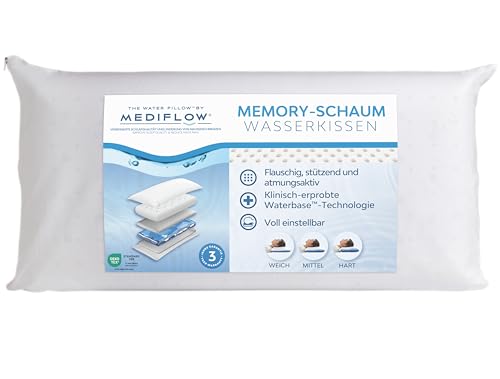 Mediflow Das Original 5004 40x80cm Wasserkissen mit Viskoschaum, 1 Stück (1er Pack) von Mediflow