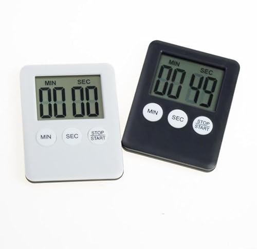 Medigy Kitchen Timer, Magnetic Digital Visual Timer Stopwatch Countdown Timer, Large LCD Screen Display Big Digits, Loud Alarm for Kitchen Cooking, Baking,Shower, Bathroom，Sports Games 2 Pack von Medigy