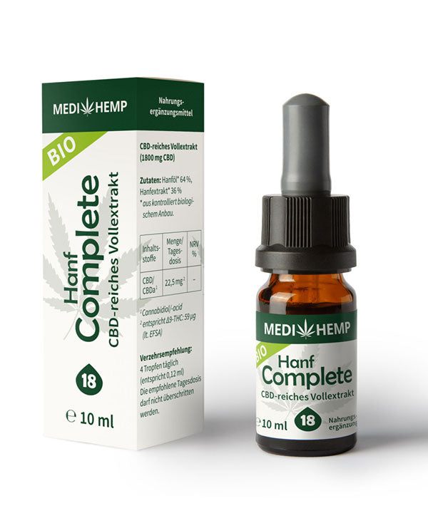 Medihemp Bio Hanf Complete 18% CBD, 10 ml von Medihemp