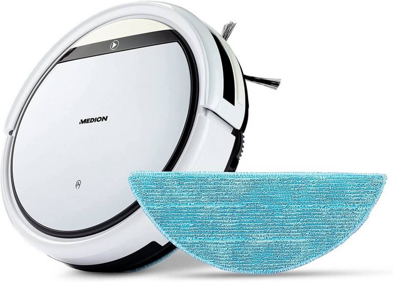 Medion® Saugroboter MEDION Saugroboter mit Wischfunktion, Programmierung, Betriebszeit bis zu 90 Minuten, Automatische Rückkehr von Medion®