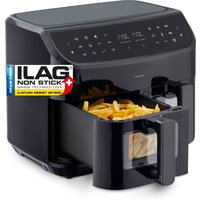 Medion Heißluftfritteuse "MD 11760 P20XXL Twin", 2400 W, Temperatur 50 - 200 C, ILAG Beschichtung, Sync-Finish von Medion