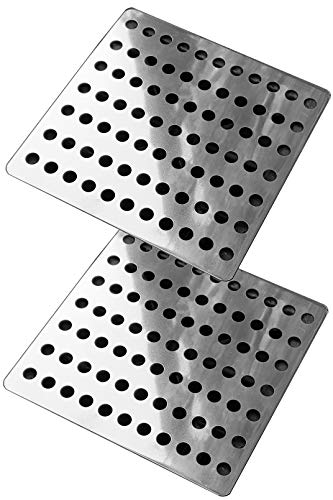 Great Ideas 2 Stück Rostfreie Edelstahl Swirl Abflussabdeckungen Trichterdeckel Abflussschutz von Medipaq