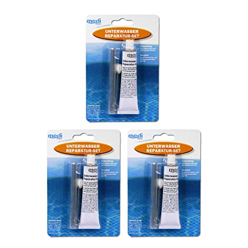 Medipool 3 x Unterwasser Reparatur-Set - 3 x Spezialkleber 30ml und Folienstück Medipool 3 x Unterwasser Reparatur-Set - 3 x Spezialkleber 30ml und Folienstück von Medipool
