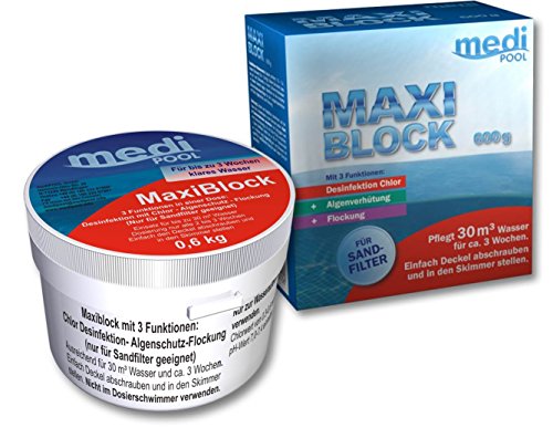 Medipool Schwimmbadpflege Maxiblock, 600 g von Medipool