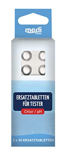 mediPOOL - Ersatztabletten für pH-Wert und freies Chlor, 2x 30 Stück von Medipool