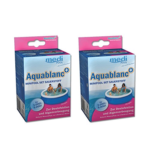 2 x Aquablanc MiniPool-Set Sauerstoff, 2 x 320g von Medipool