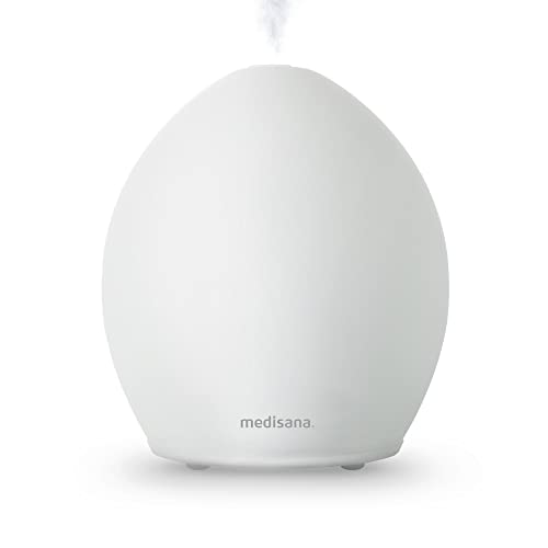 Medisana | AD 635 | Aroma Diffuser | Milchglas | Raumerfrischer | Lufterfrischer | Duftlampe mit Timer | Raumduft elektrisch | Ätherische Öle Duftöle | Wellness-Licht in 6 Farben | 100 ml von Medisana