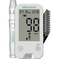 Medisana - Blutzuckermessgerät MediTouch 2 mg/dl inkl Teststreifen Lanzetten von Medisana