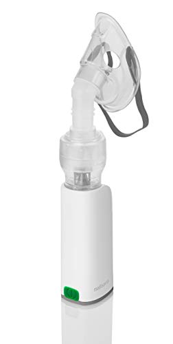 medisana IN 530 tragbarer Inhalator für Unterwegs, Kompressor Vernebler mit Mundstück und Maske für Erwachsene und Kinder, bei Erkältungen oder Asthma mit wiederaufladbarem Akku per Micro-USB von Medisana