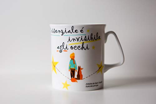 Meditathe Literarische Tasse Mugs Antoine de Saint-Exupéry Das Wesentliche ist für die Augen unsichtbar von Polo Sud