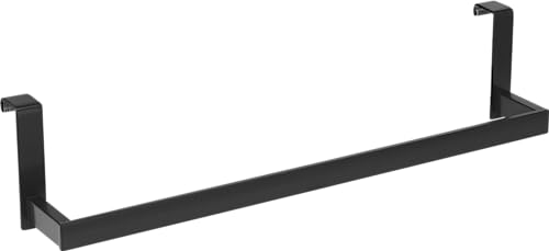 Handtuchstange für Badezimmerschrank, schwarz, kein Schrauben erforderlich, 35 cm. von Mediterranea del Baño