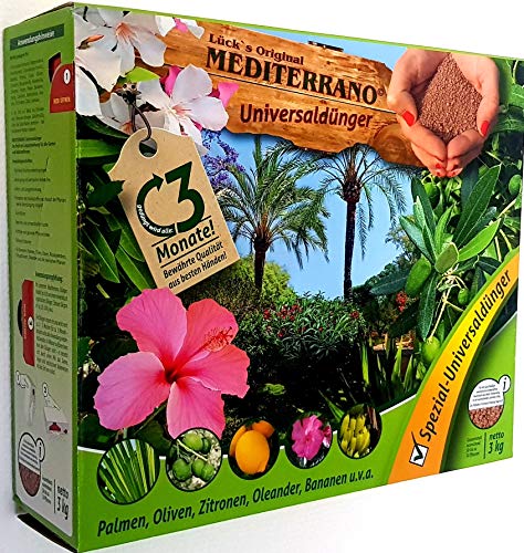 Freilandpalmendünger, Palmendünger, Hanfpalmendünger, 3 Kg von Mediterrano