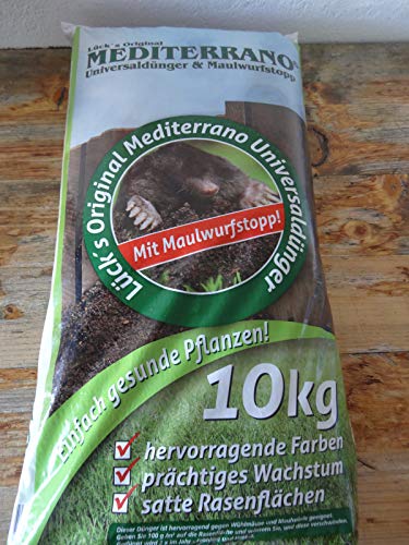 Original Mediterrano Universaldünger und Maulwurfstopp 10 Kg von Mediterrano