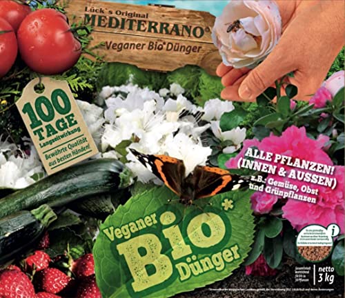 Veganer Bio Dünger Mediterrano für Obst, Gemüse und Ihre Zimmerpflanzen mit einer leichten Cocos Note zum Einführungspres von 24,95€ ! von Mediterrano