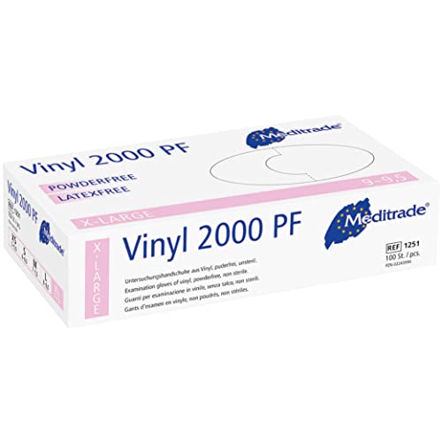 Meditrade 1251XL Vinyl 2000 puderfrei, 1er Pack (1 x 100 Stück) von Meditrade