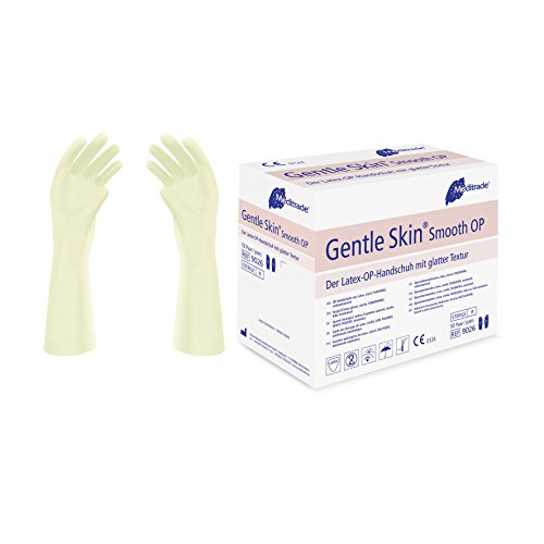 Meditrade 902665 Gentle Skin Smooth Latex Op-Handschuh, Puderfrei, Steril, Größe 6,5 (100-er pack) von Meditrade