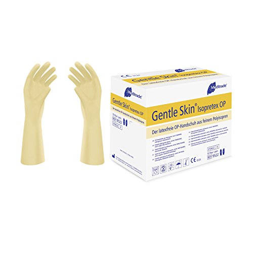 Meditrade 952275 Gentle Skin Isopretex Polyisopren Latexfreie Op-Handschuh, Steril, Puderfrei, Größe 7,5 (100-er pack) von Meditrade