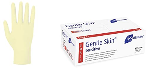 Meditrade Gentle Skin Sensitive - Latex-Untersuchungshandschuhe - puderfrei - 1000 Einmalhandschuhe - Größe L von Meditrade
