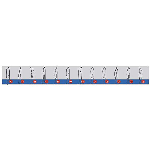 Mediware Einmalskalpelle Figur 24 mit Schutzkappe, einzeln steril verpackt, (10-er Pack) von Mediware