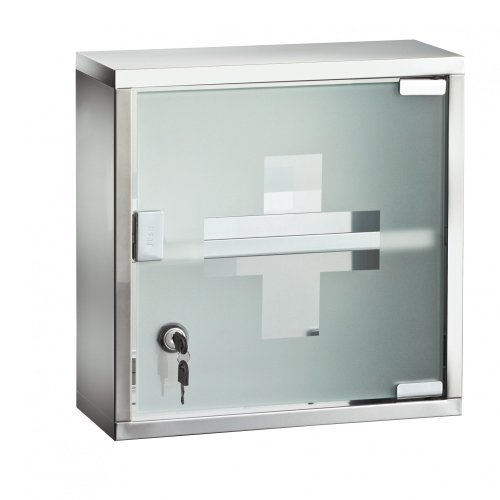 EDELSTAHL Medizinschrank Arzneischrank ERSTE HILFE Schrank Glastür 2 Keys Push EDELSTAHL Medizinschrank Arzneischrank ERSTE HILFE Schrank Glastür 2 Keys Push von Medizinschrank