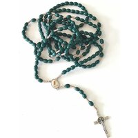 15 Decade Rosenkranz Holz Saint St. Benedikt Kreuz Hand Made 45 Inc von MedjugorjeRosaryy