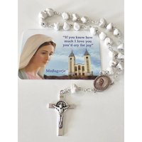 Rosenkranz Frieden 3x7 Stone Medjugorje Unsere Liebe Frau Erscheinung Hill Religiösen Schmuck St. Benedikt Kreuz Geschenk Rosenkranz Frieden 3x7 Stone Medjugorje Unsere Liebe Frau Erscheinung Hill Religiösen Schmuck St. Benedikt Kreuz Geschenk von MedjugorjeRosaryy