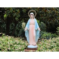 43-Zoll-Statue Unserer Lieben Frau Von Der Gnade, Außenstatue Jungfrau Maria, 110 cm Unbefleckten Empfängnis, Statue Tihaljina Medjugorje von MedjugorjejewelryNo1