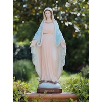 statue Der Muttergottes Gnade, Jungfrau Maria Aus Marmor Gegossene Pulverstatue, Unbefleckte Empfängnis, 23-Zoll-Jungfrau Maria-statue von MedjugorjejewelryNo1