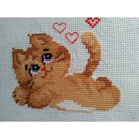 Braunkätzchen Niedlichembroidery Kittyliebe Entzückendnähte Kätzchenvibes Embroideryartwork Sweetdreams von MedleyShopByNina