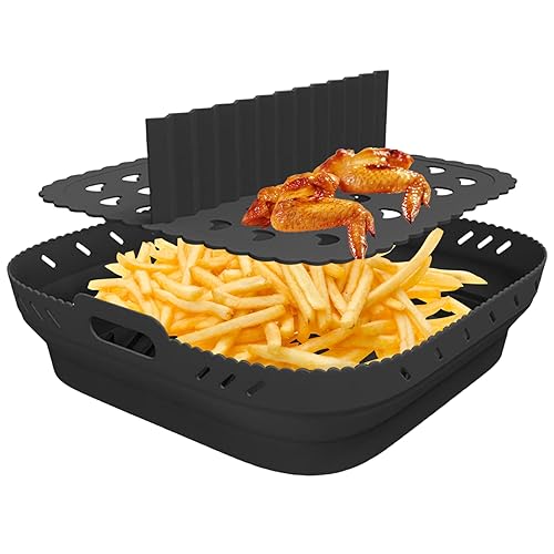 Airfryer Silicon Liner mit Trenner 2pcs/Set Lebensmittelgesichertes 8,5-Zoll Airfryer Silicon Liner mit Trenner 2pcs/Set Lebensmittelgesichertes 8,5-Zoll von Mednkoku