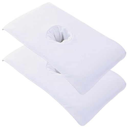 Massagebettbedeckung mit Gesicht Holemassage Tisch Abdeckung 2pcs weiche Massagebettbedeckung mit Gesichtsloch 16x32 '' wiederverwendbares Spa Schönheitsbett -Abdeckhandtuch mit Gesichtsloch Massage von Mednkoku