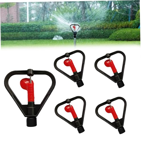 Rotierende Sprinkler 1/2 5pcs 360 Grad Drehspüde 3-6 Meter Sprühdurchmesser Wasser Sprinkler Kopf für Garten Rasenhof, Spinnen von Mednkoku