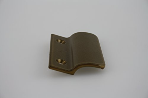 Balkontürgriff Ziehgriff Terrassentürgriff aus Metall - diverse Farben - Länge 62 mm (gold eloxiert) von Medos