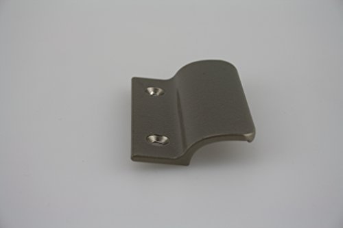 Balkontürgriff Ziehgriff Terrassentürgriff aus Metall - diverse Farben - Länge 62 mm (satin eloxiert) von Medos