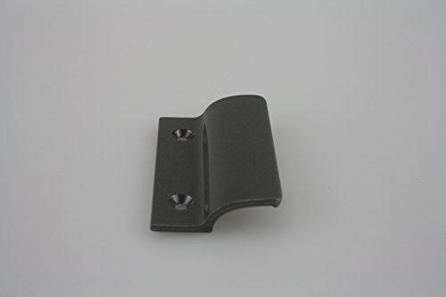 Balkontürgriff Ziehgriff Terrassentürgriff aus Metall - diverse Farben - Länge 62 mm (titan eloxiert) von Medos
