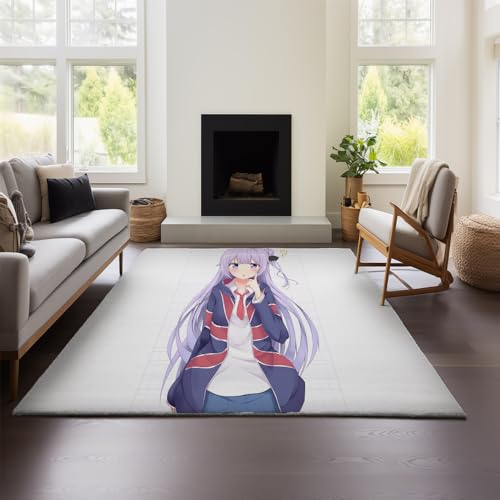 Azur Lane Moderner Teppich Für Wohnzimmer, Kinderzimmer, Jungenzimmer, Kurzflorig, Waschbar, rutschfest, Spielmatte, Autoteppich (AZ 02,100x120cm) von MeeTe