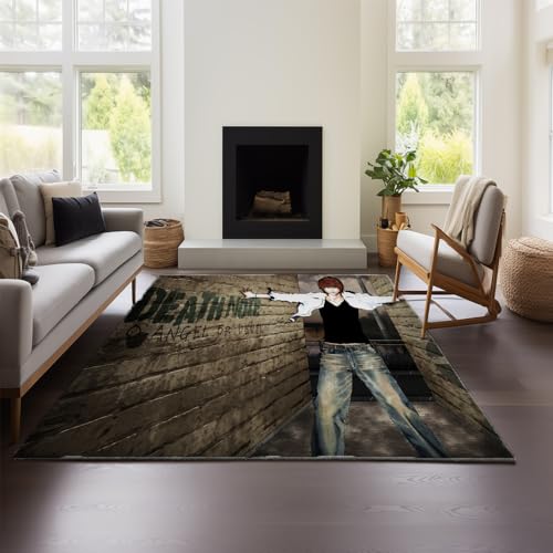 Computerstuhlmatte, Death Note Schreibtisch-Drehstuhl, Gaming-Stuhl, Rutschfester Teppich (DN 01,160x240 cm) von MeeTe