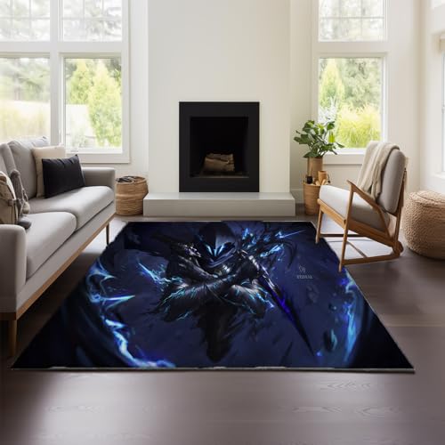 MeeTe 3D-Grafik-Teppich Im Coolen Linien-Stil Mit Leichtem Valorant-Motiv – Unverzichtbare Fußmatte Für Jugendzimmer, Schlafzimmer, E-Sport-Raum Und Gaming-Raum (Valorant 02,80x120 cm) von MeeTe